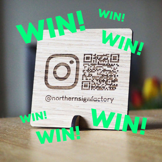 Win your own QR code business sign