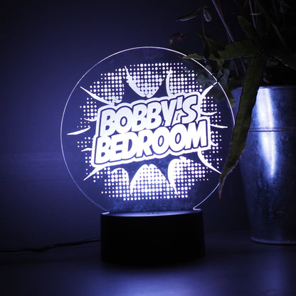 Light-up Superhero Themed LED Colour Changing Lamp