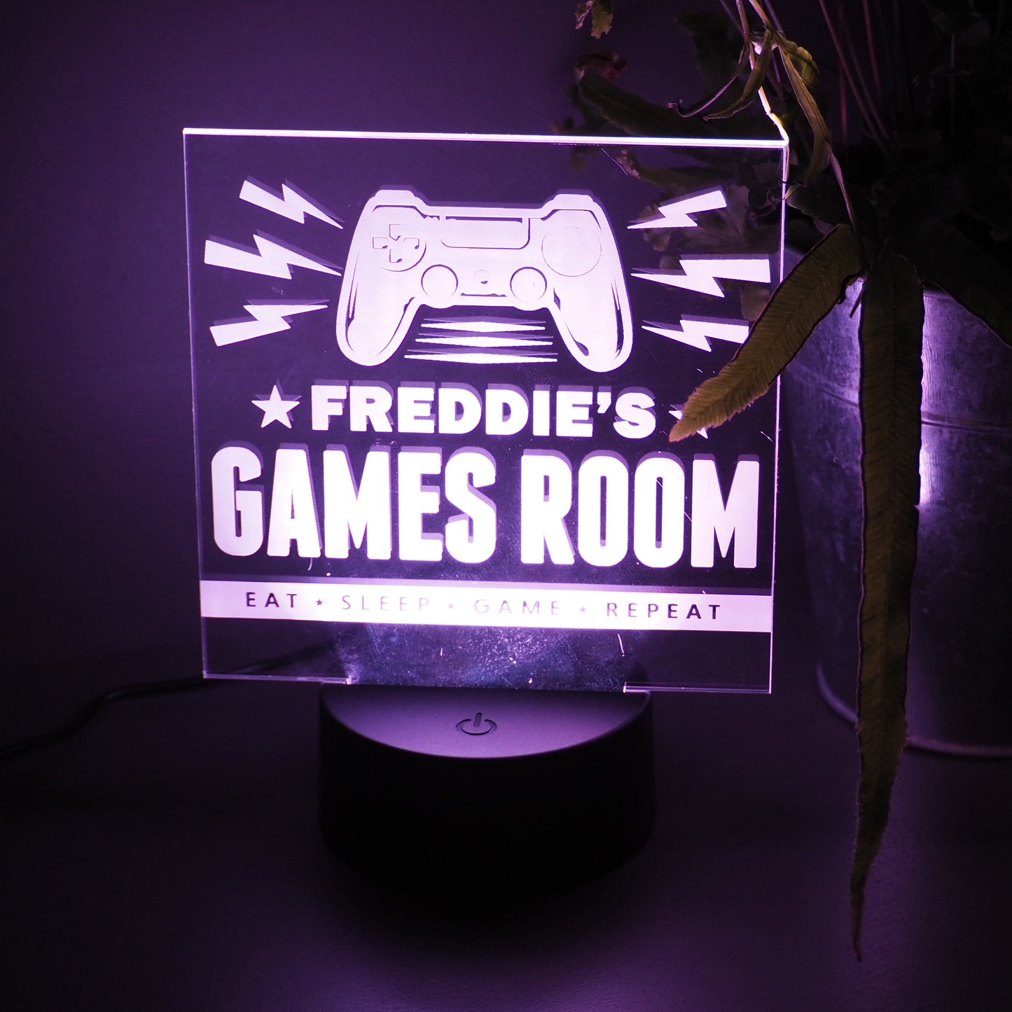 Light-up Games Room Themed LED Colour Changing Lamp