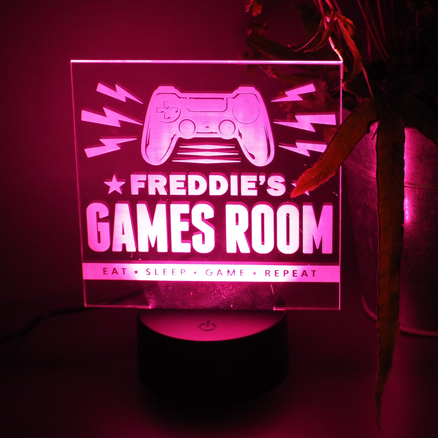 Light-up Games Room Themed LED Colour Changing Lamp