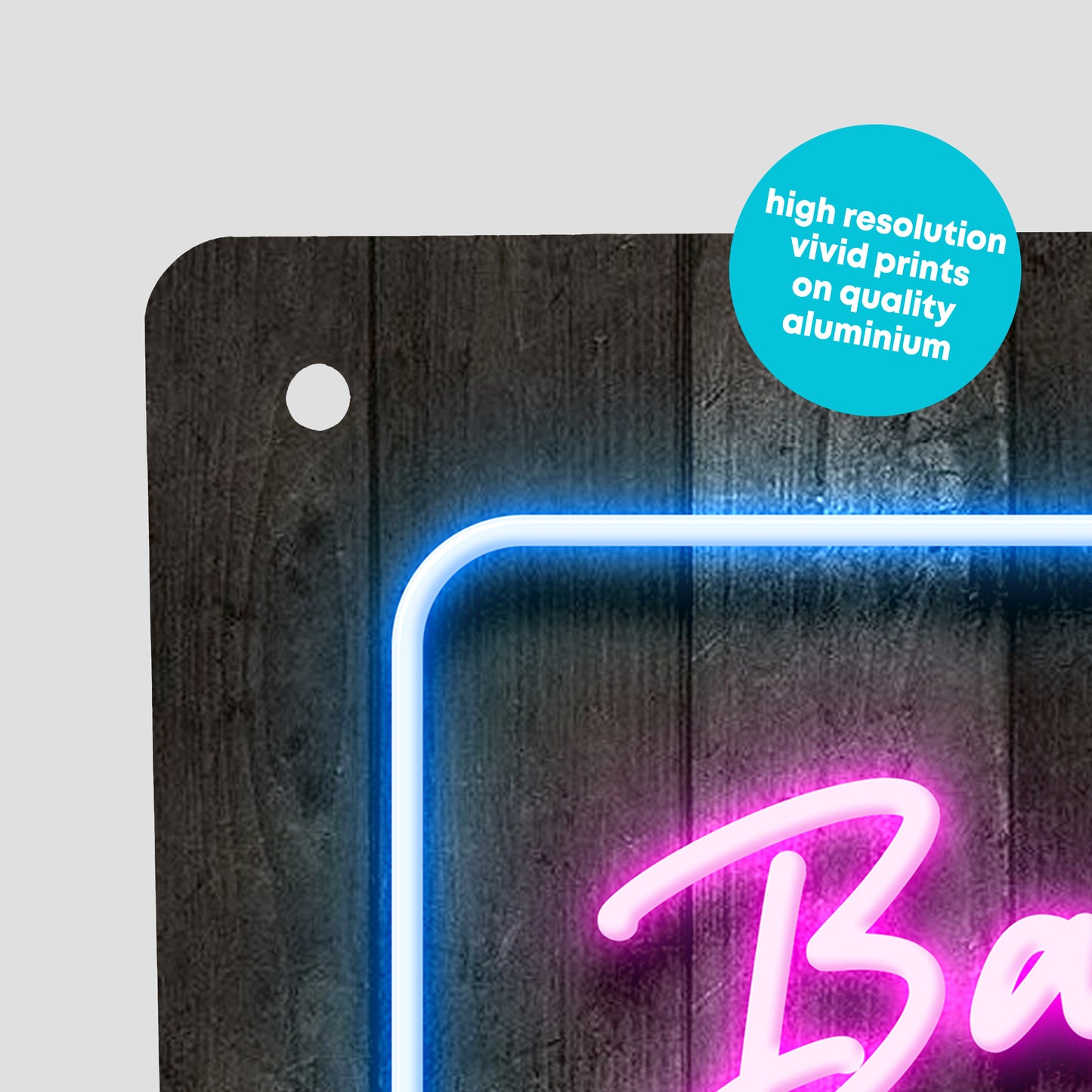 Neon Style Personalised Home Bar Metal Wall Sign