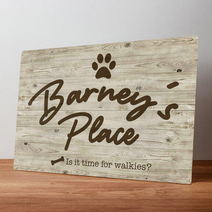 Dog Name Personalised Metal Sign