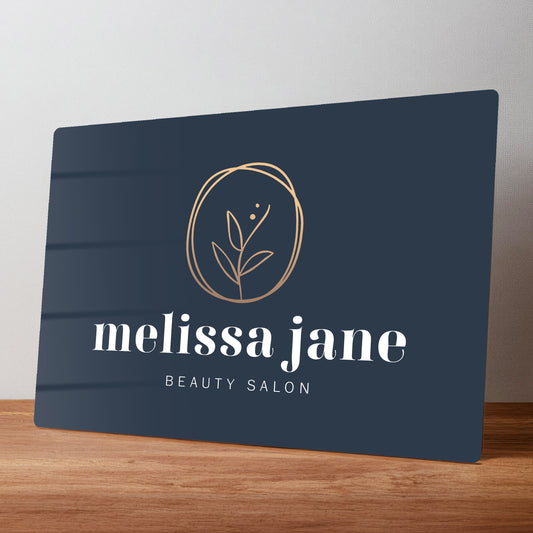 Beauctician Beauty Salon Business Metal Personalised Wall Sign