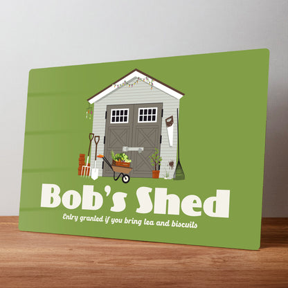 Shed Personalised Metal Wall Sign