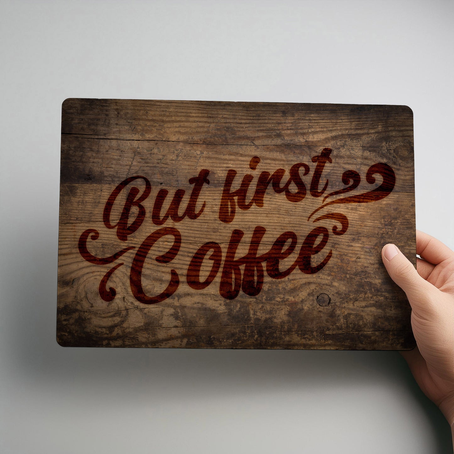 But First Coffee, Coffee Bar Metal Wall Sign