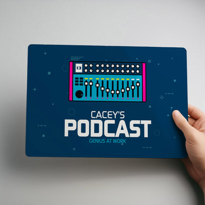 Podcast Mixer Personalised Metal Wall Sign