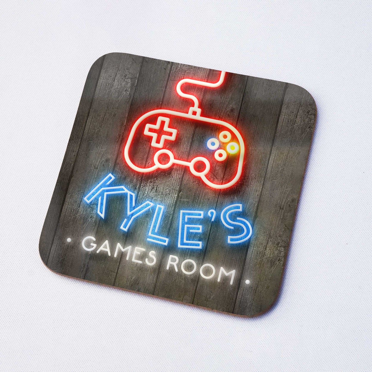 Games Room Personalised Drinks Coaster