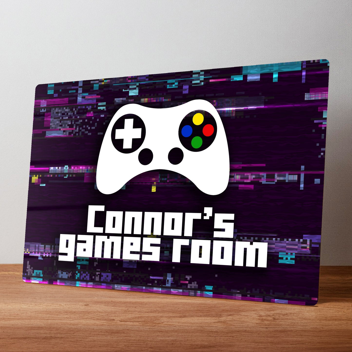 Games Room Personalised Gaming Metal Wall Sign