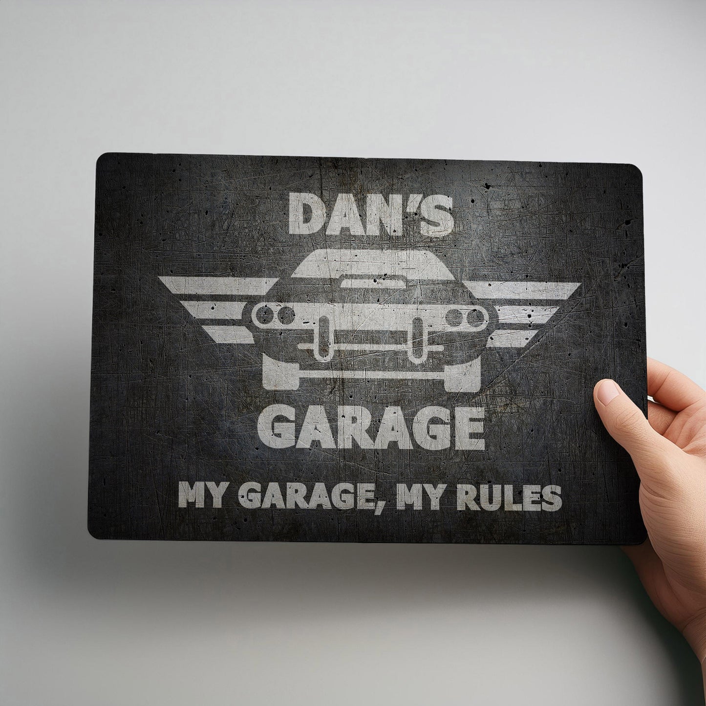 Personalised Garage Workshop Metal Wall Sign