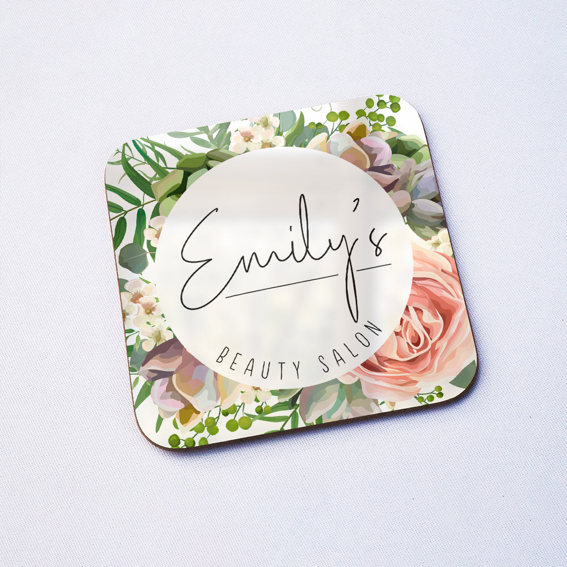 Beauty Salon Personalised Drinks Coaster