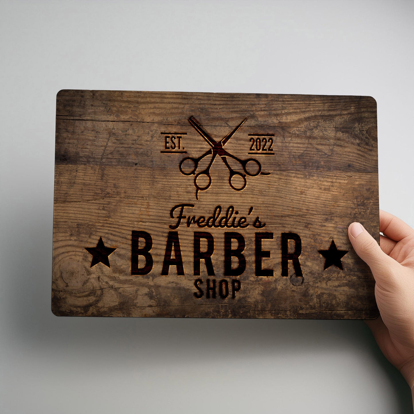 Barber Shop Business Personalised Metal Wall Sign