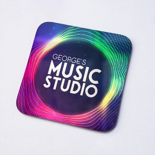 Music Studio Personalised Drinks Coaster