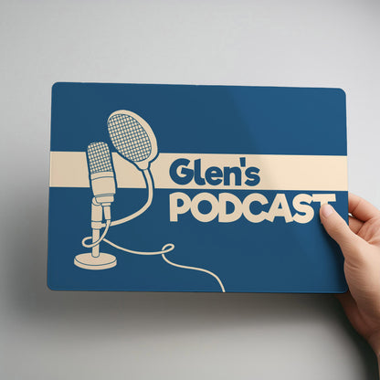 Podcast Personalised Metal Wall Sign