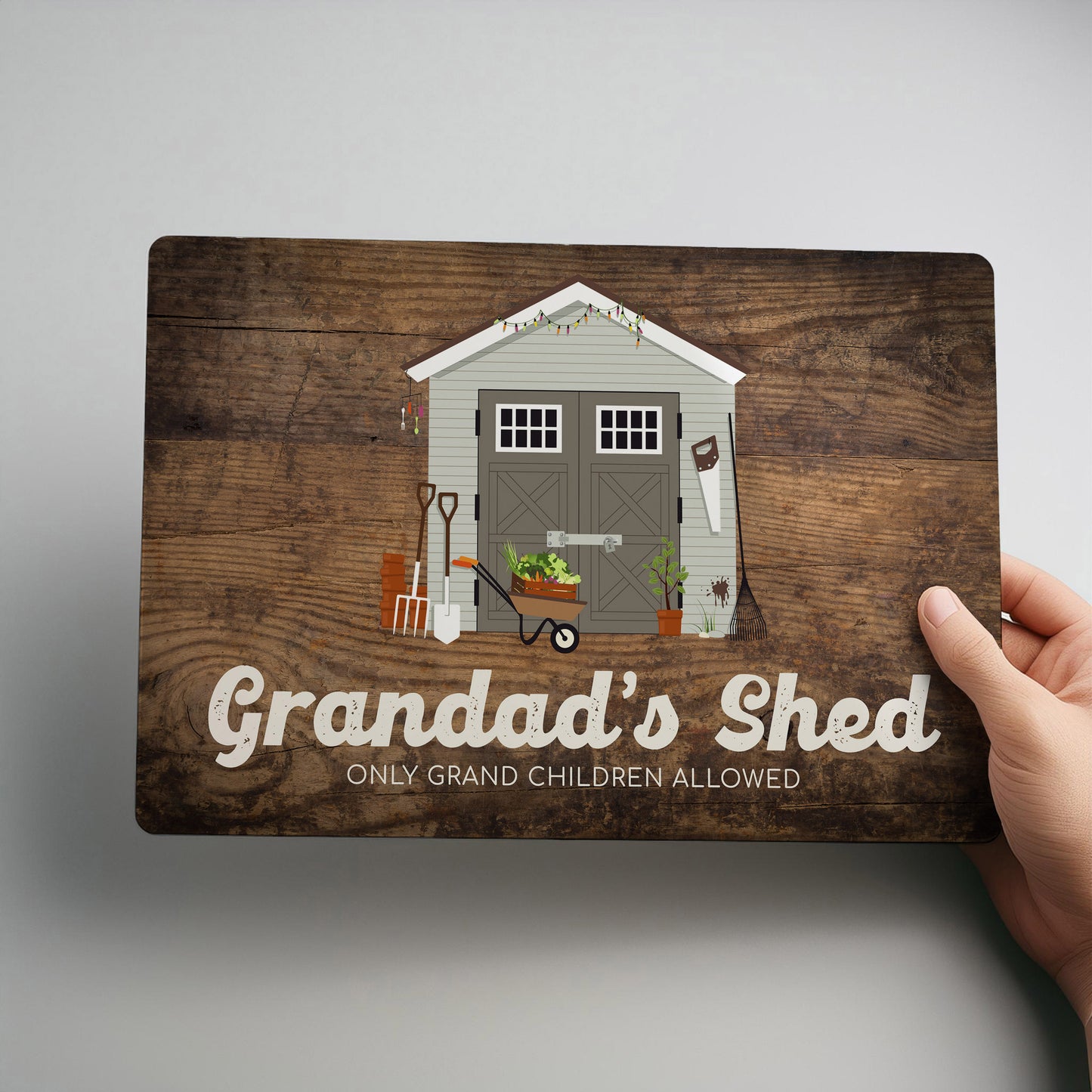 Personalised Garden Shed Metal Wall Sign