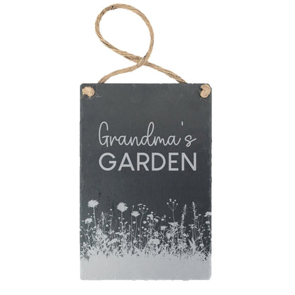 Garden Engraved Personalised Slate Wall Hanging