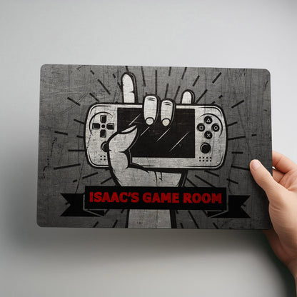 Games Room Personalised Metal Wall Sign