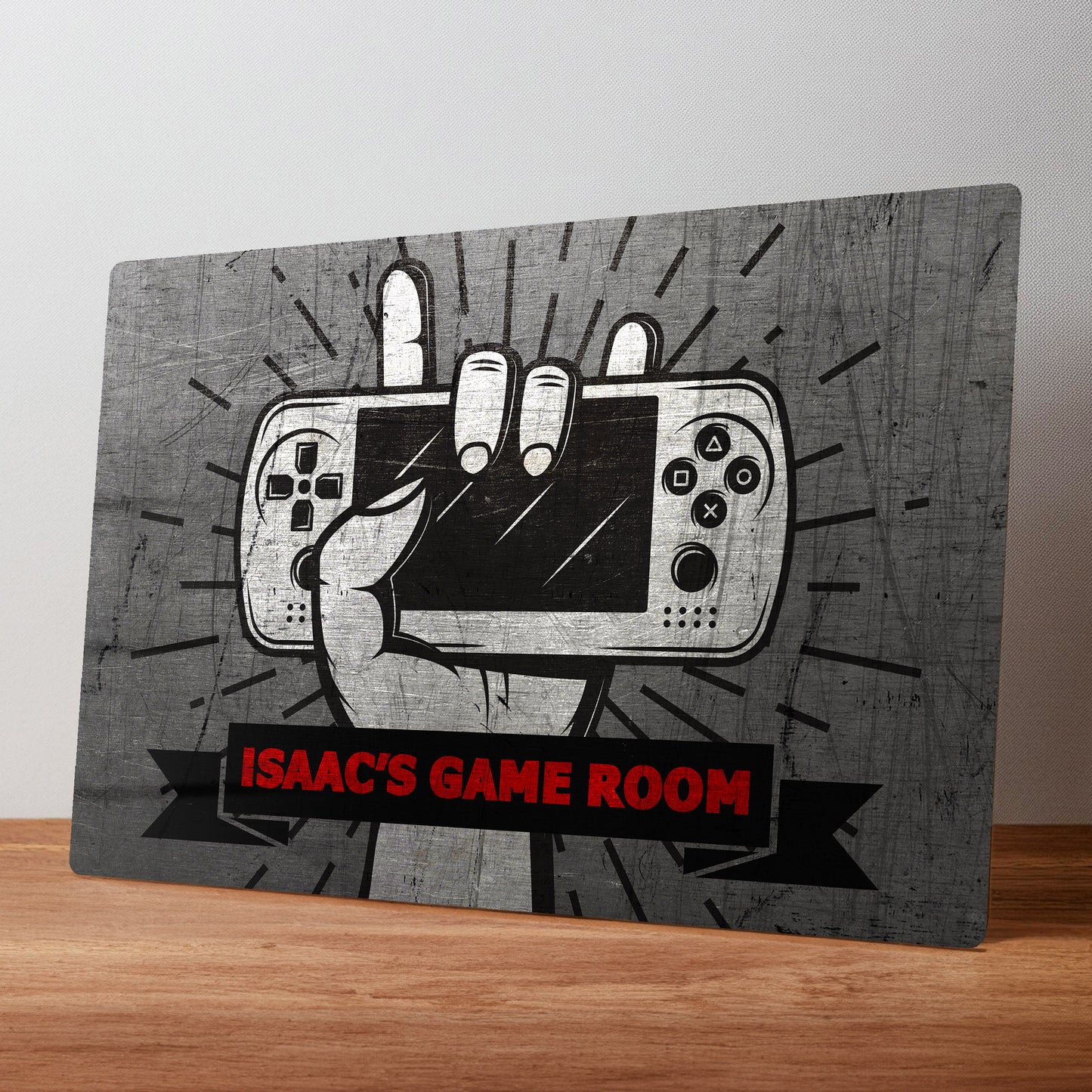 Games Room Personalised Metal Wall Sign