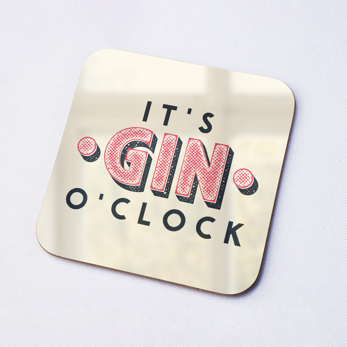 It's Gin o'Clock Drinks Coaster