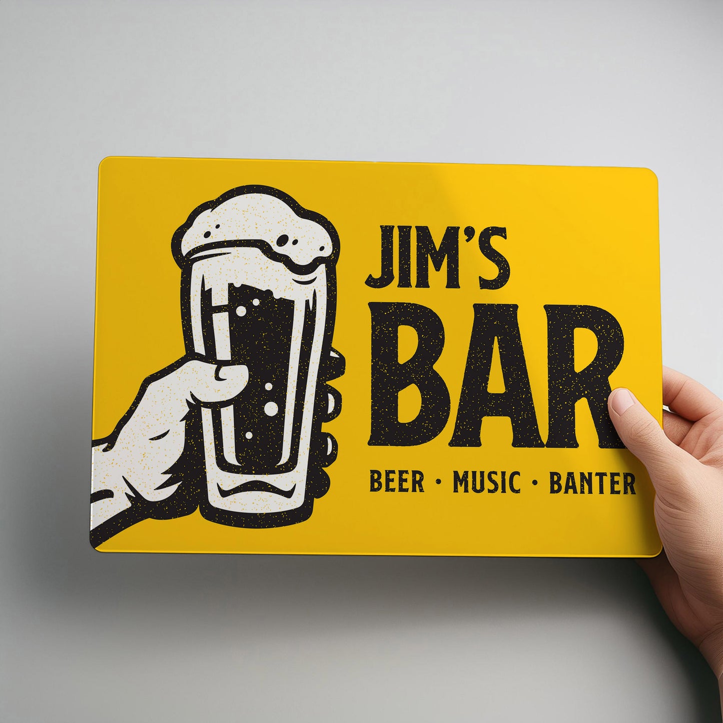 Home or Garden Personalised Metal Bar Sign Perfect Gift