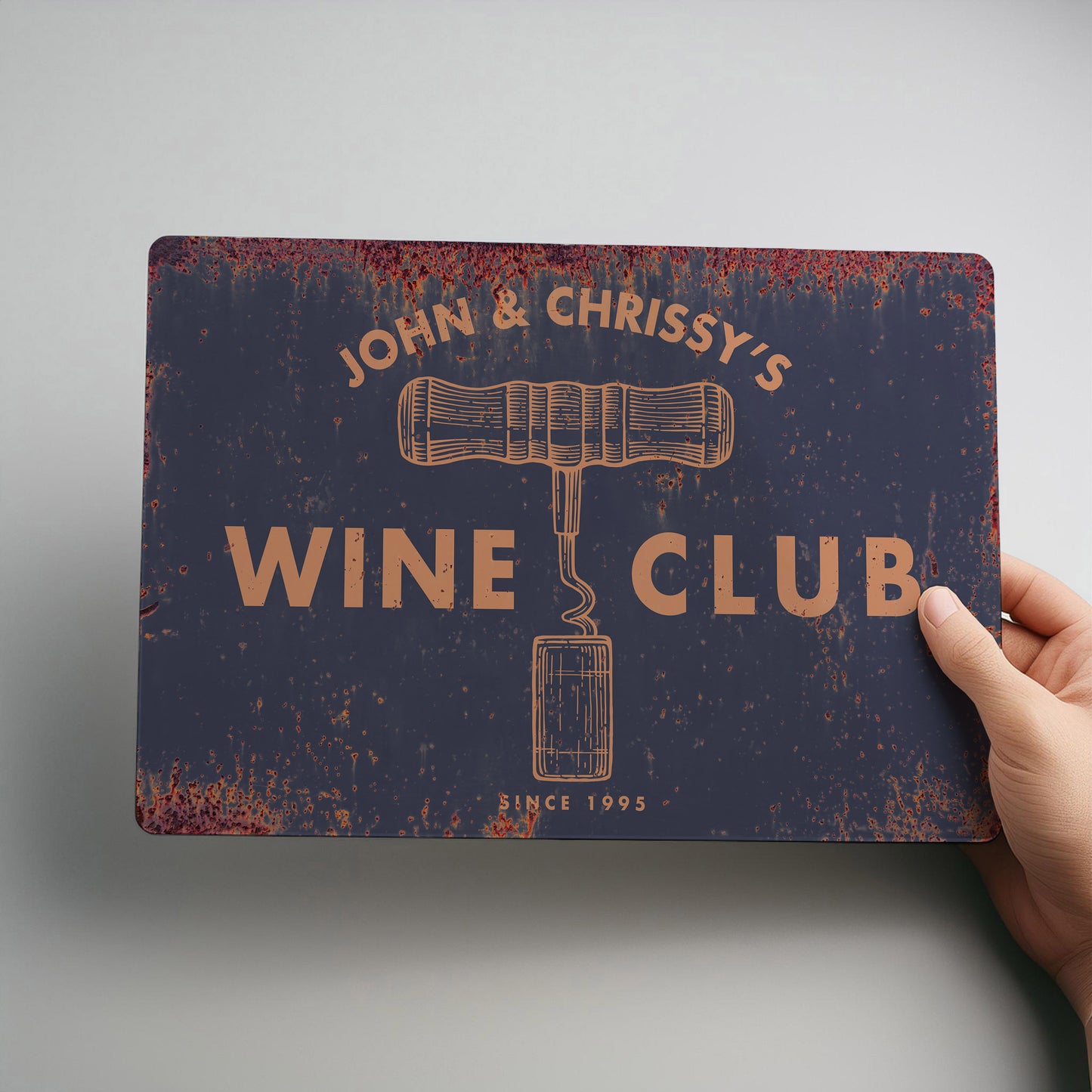 Win Bar Club Personalised Home Bar Metal Wall Sign