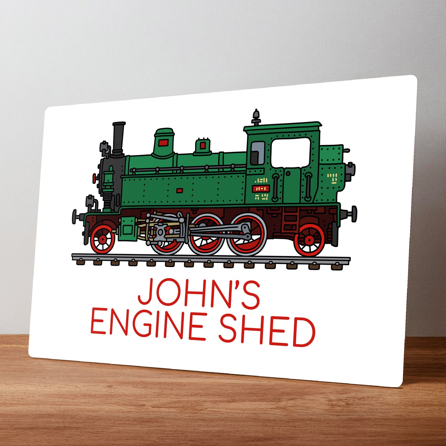 Railway Egine Model Railway Personalised Metal Wall Sign