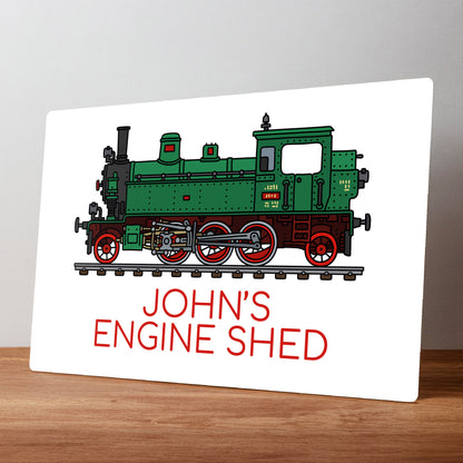 Railway Egine Model Railway Personalised Metal Wall Sign