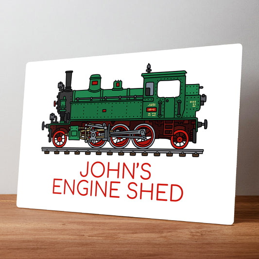 Railway Egine Model Railway Personalised Metal Wall Sign