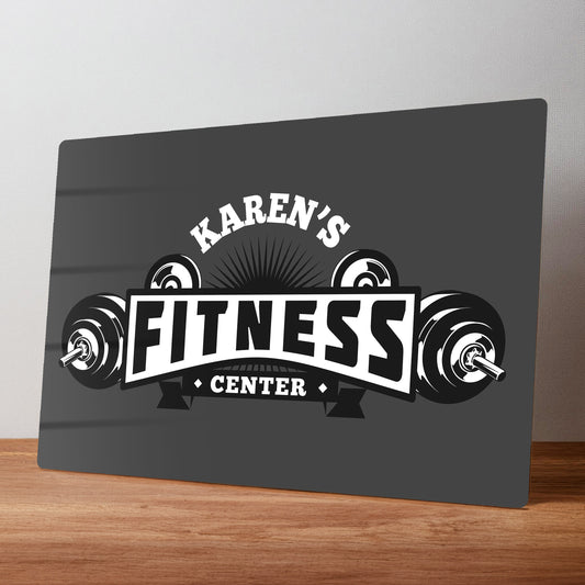 Fitness Studio/Home Gym Personalised Metal Wall Sign