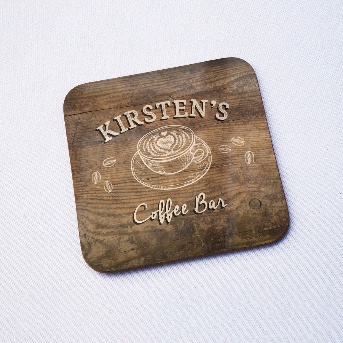 Coffee Bar Personalised Drinks Coaster