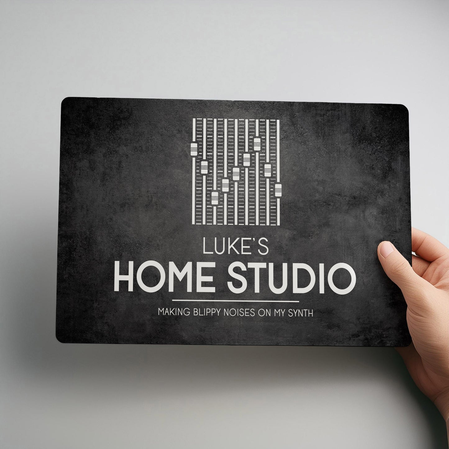 Home Recording Studio Personalised Metal Wall Sign