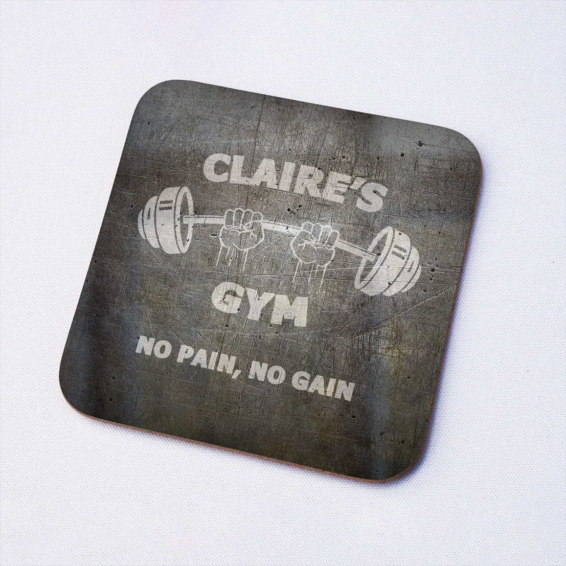 Gym Personalised Drinks Coaster