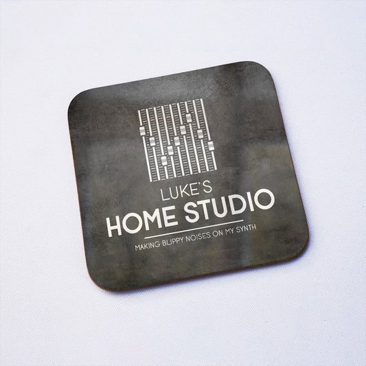 Home Studio Personalised Drinks Coaster