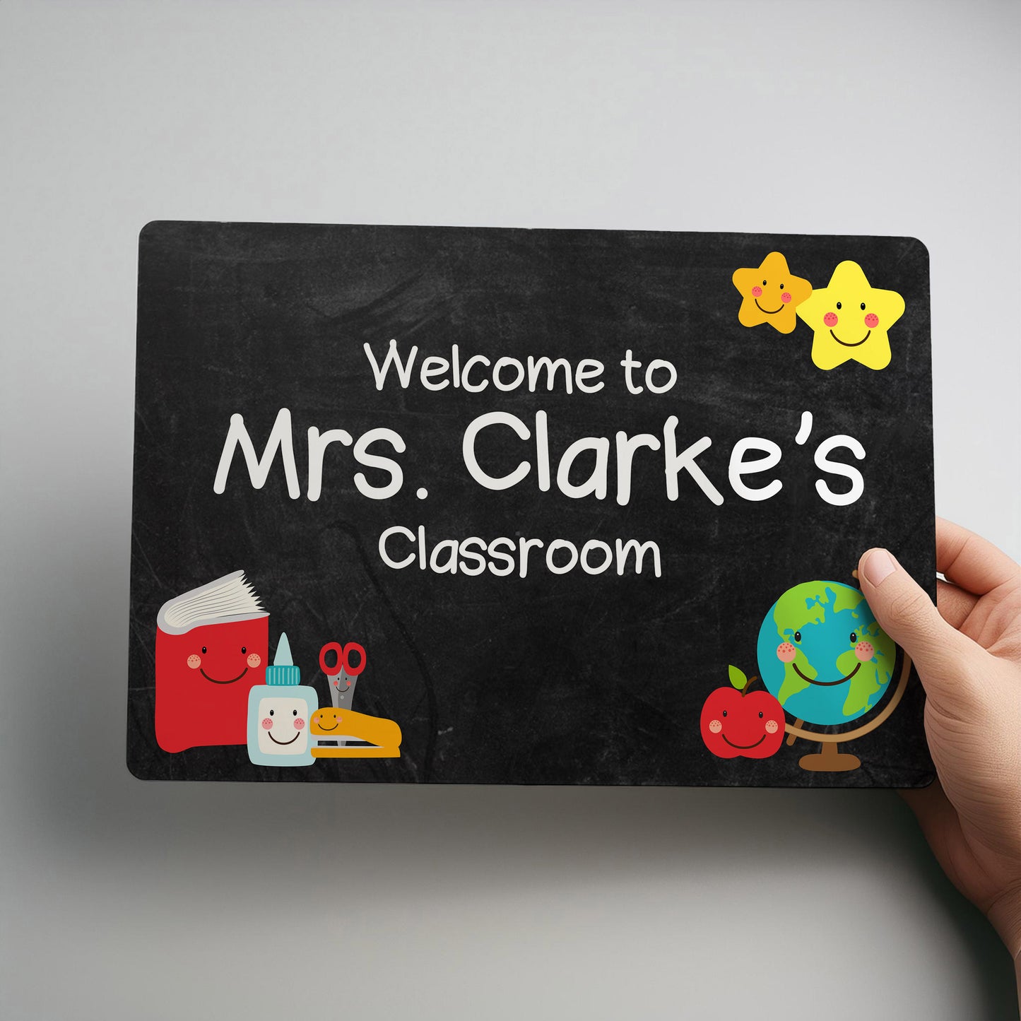 School Teacher Personalised Classroom Metal Wall Sign