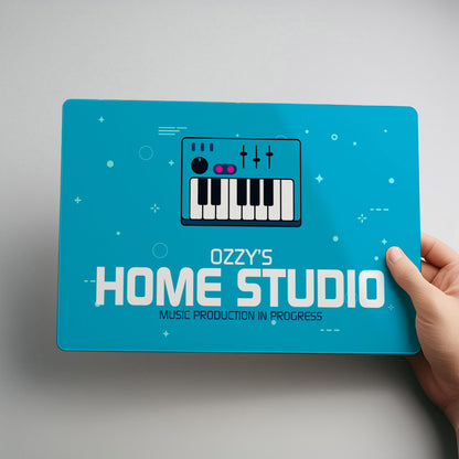 Home Studio Personalised Metal Wall Sign