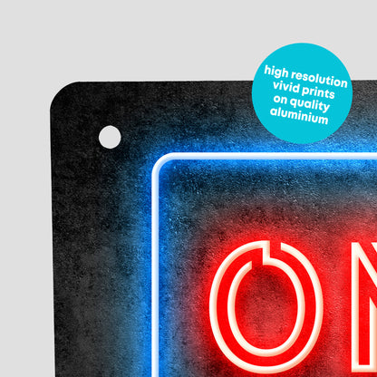 On Air Personalised Neon Style Podcast Metal Wall Sign