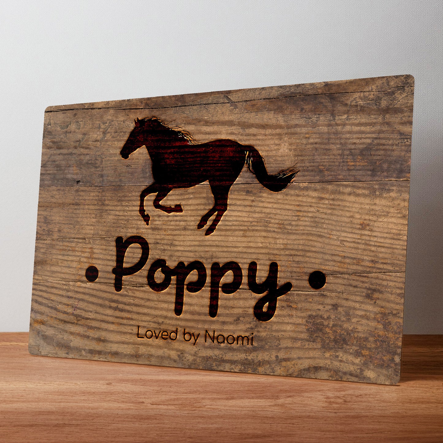 Stable Sign for Horse or Pony Personalised Metal Wall Sign