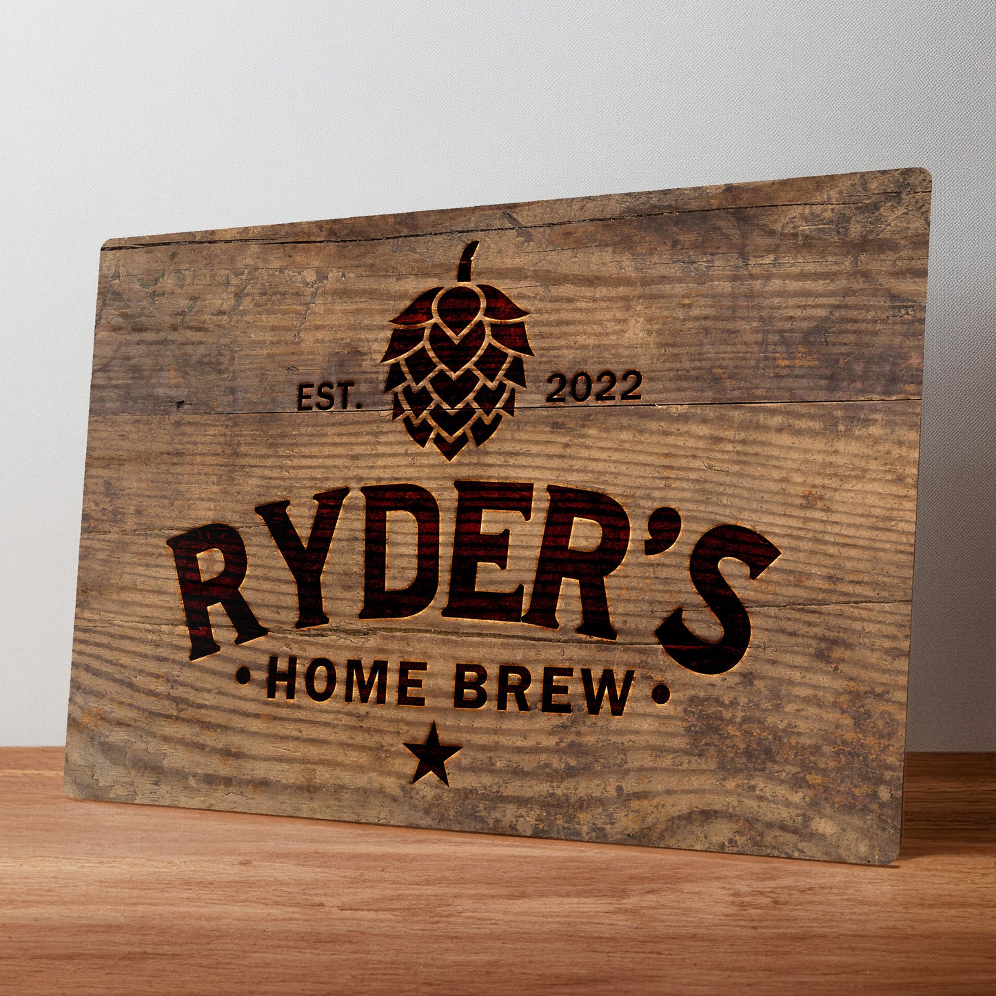 Home Brew Personalised Metal Bar Sign