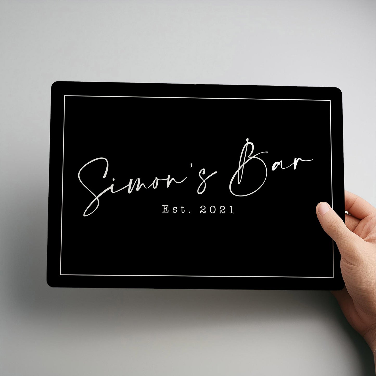 Home Bar Personalised Metal Wall Sign