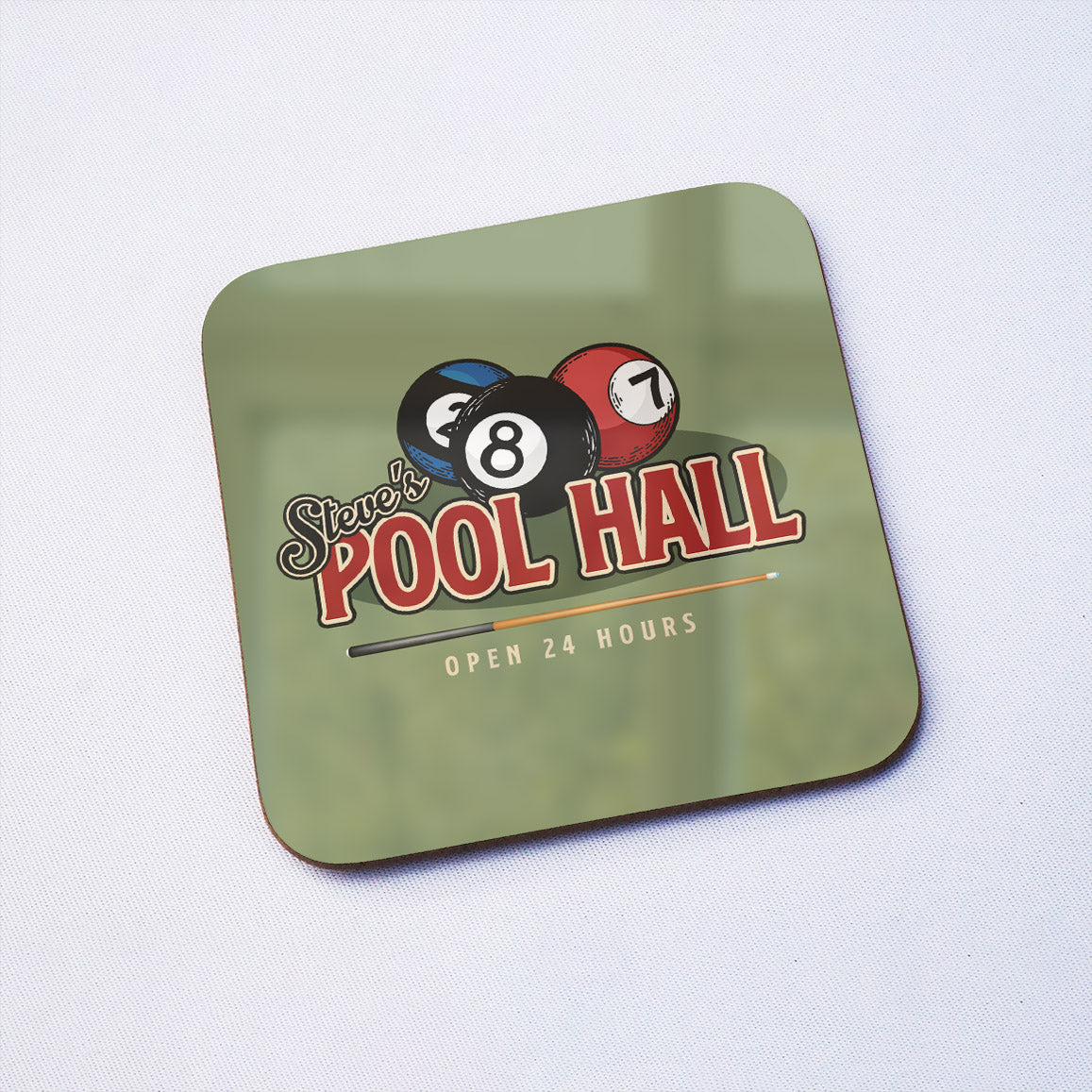 Pool Hall Drinks Coaster