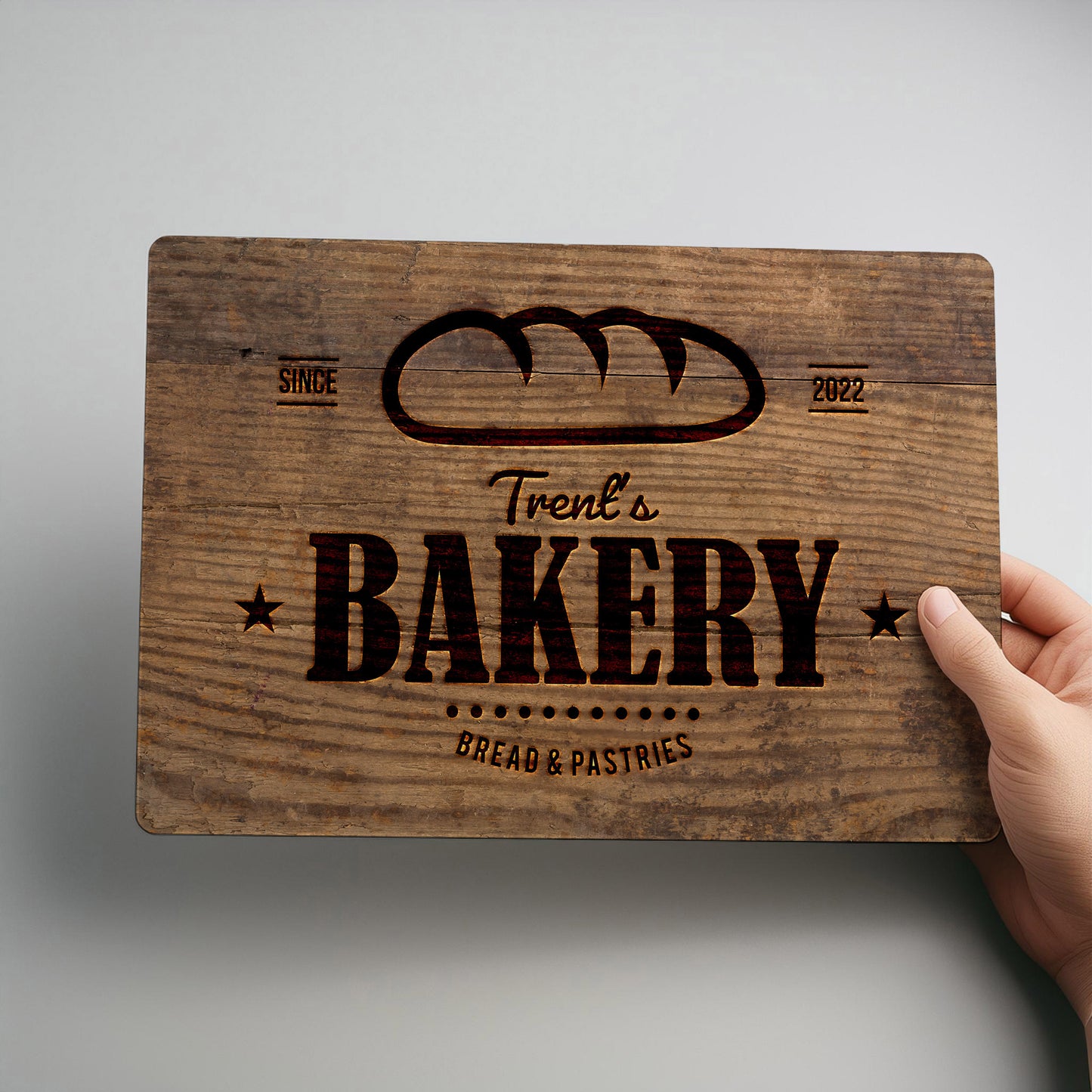 Bakery Business Personalised Metal Wall Sign